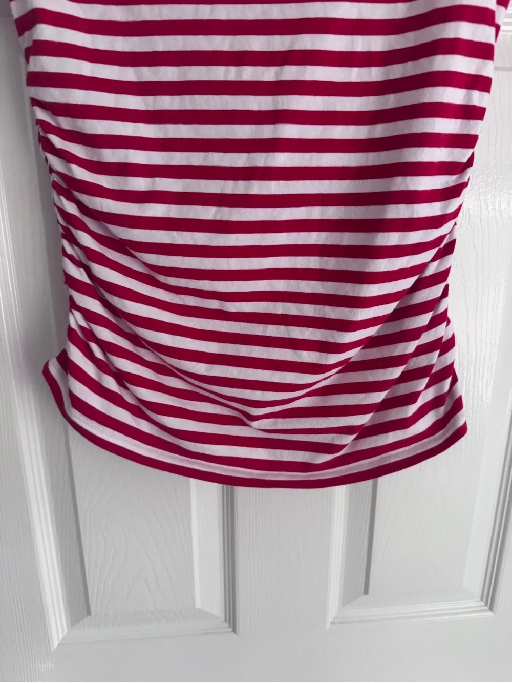 Michael Kors Red and White Striped Sleeveless Americana Cape Cod Summer Tank Top - Picture 6 of 8